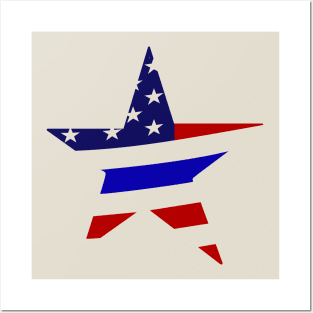 i back the blue American Flag Posters and Art